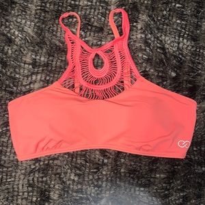 Coral Bathing Suit Top-Calia by Carrie Underwood